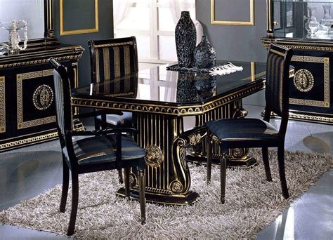 black versace dining table|Versace italian tableware.